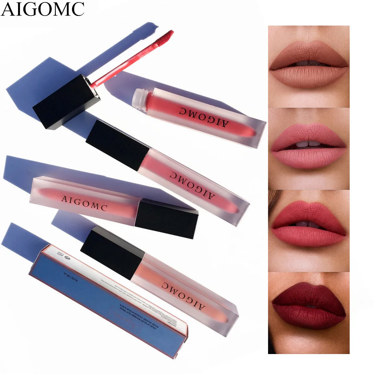 Матовая жидкая губная помада AIGOMC косметика для губ водостойкая Помада макияж