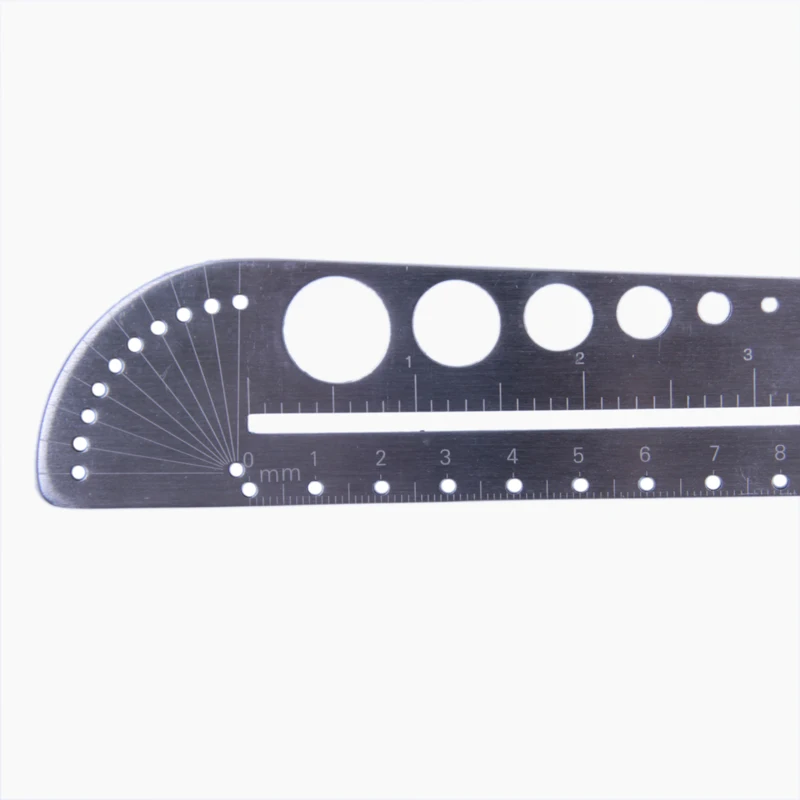 26.3 * 3.9 Cm Outdoors Multifunction Scale Tool Map Landmarks Compasses Ruler Protractor Stainless Steel Inner Hexagon EDC | Инструменты