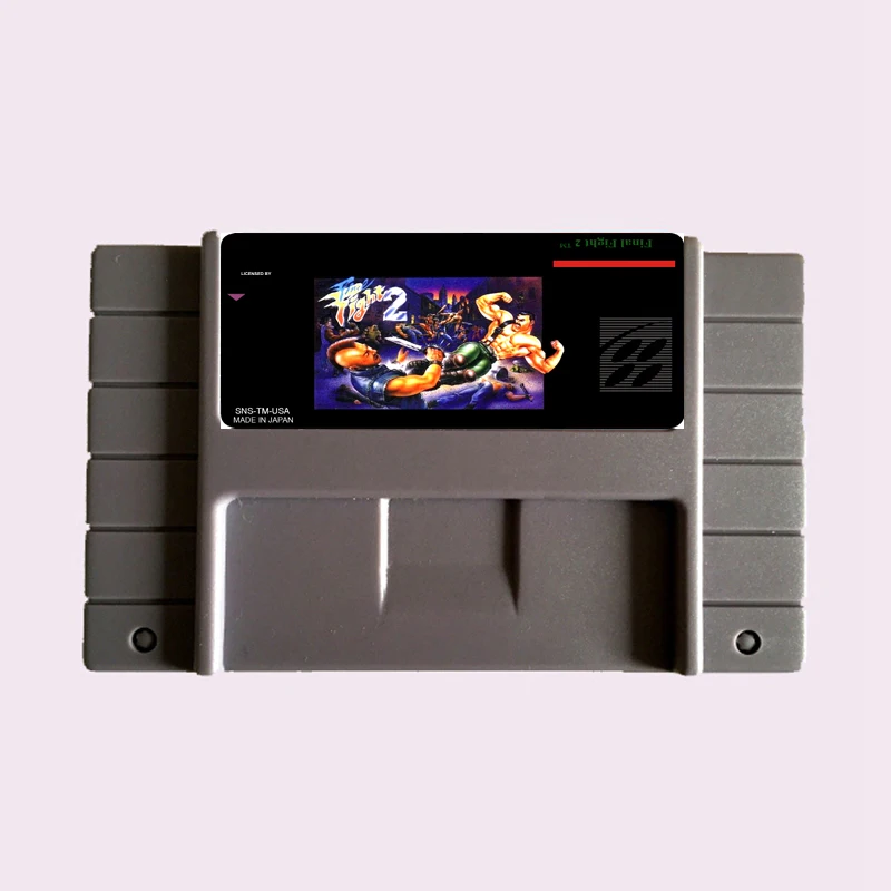 Высокое качество 16 бит финальная борьба 2 NTSC большая серая игровая карта для