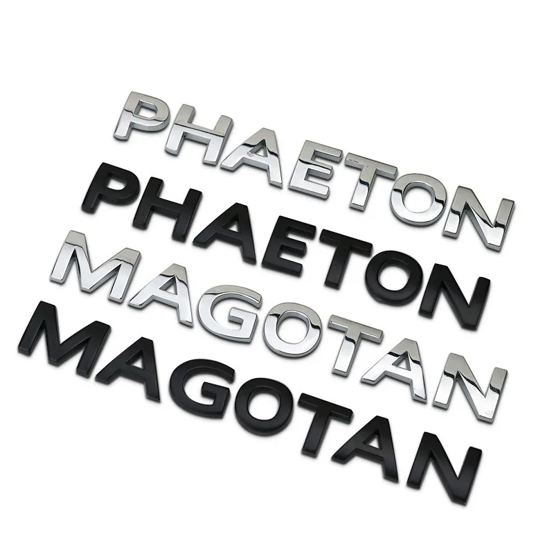 Хромированная Металлическая цинковая эмблема MAGOTAN PHAETON высотой 16 мм отдельные