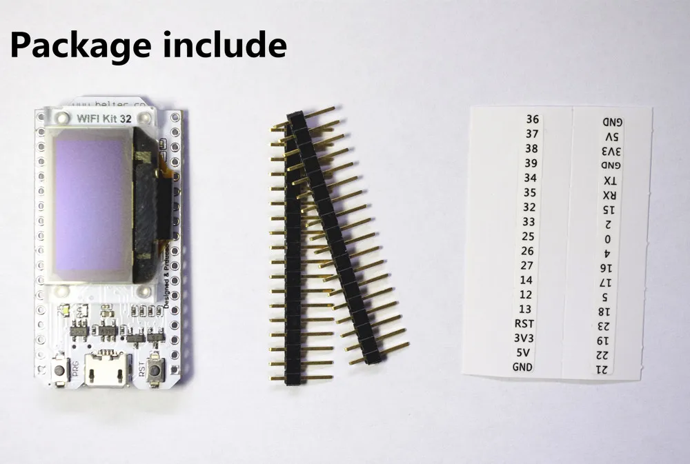 Макетная плата Wi Fi ESP32 0 96 дюйма синий OLED дисплей Bluetooth Интернет вещей для