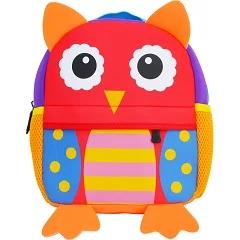 Owl Унисекс 3D милый рюкзак с принтом животных, детские школьные сумки для мальчиков и девочек, мультяшный Школьный рюкзак, Детская сумка - Цвет: Owl