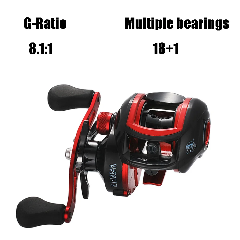 Новая высокоскоростная G Ratio 8 1: 1 рыболовные катушки 18 + 1BB Правая или LeftSpinning