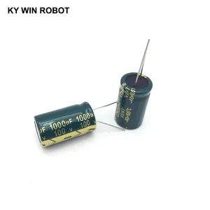 Алюминиевый электролитический конденсатор, 1 шт., 100 в, 1000 мкФ, 18*30 мм, высокая частота, низкое сопротивление, 1000 мкФ, 100 в