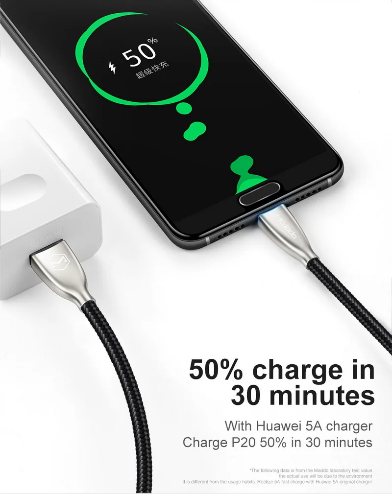 MCDODO 5A супер быстрый USB кабель type C для зарядки USB C кабель для передачи данных для телефона samsung S9 S10 huawei mate 20 P30 Pro USB кабель