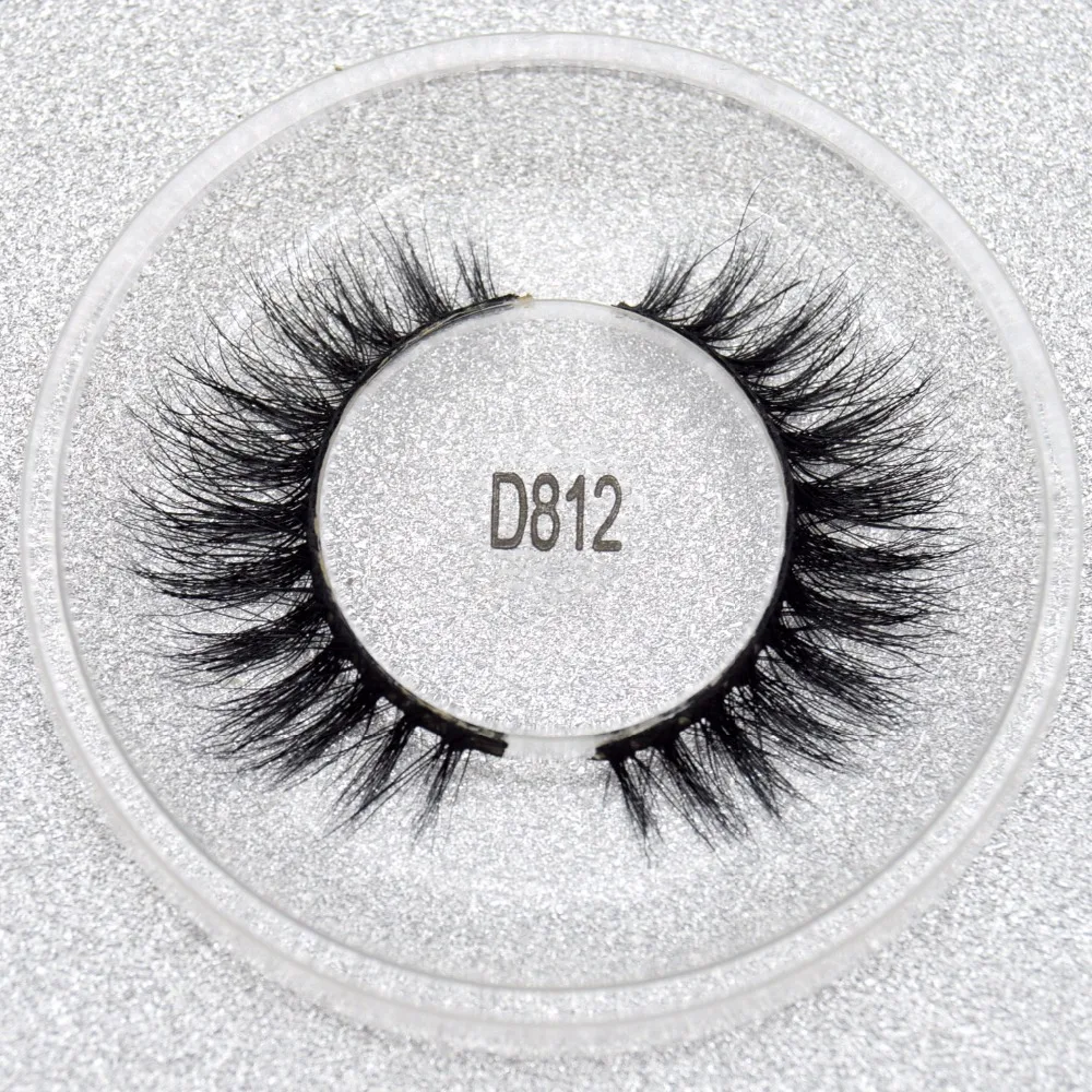 Норковые ресницы натуральные длинные 3D накладные норковые ручная работа макияж