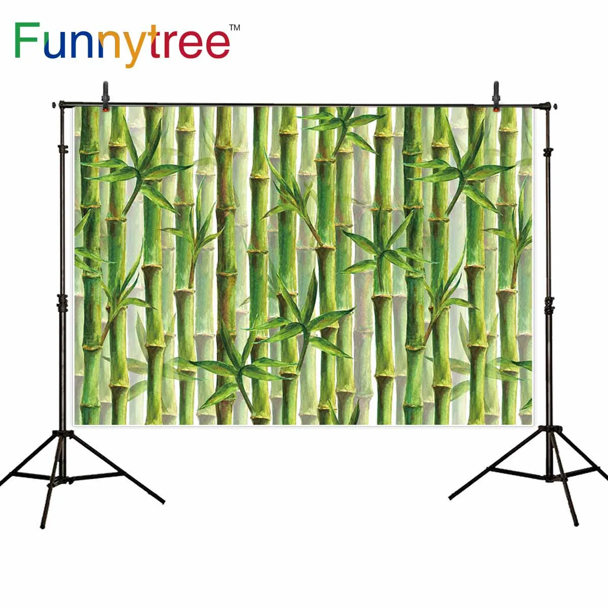 Фон Funnytree для фотосъемки бамбуковый лес панда весенний зеленый фон фотостудии