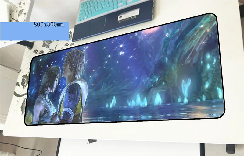 Final fantasy коврик для мыши для геймера, дешевый игровой коврик для мыши 800x300x3 мм, большой ноутбук, аксессуары для ПК, эргономичный коврик для ноутбука