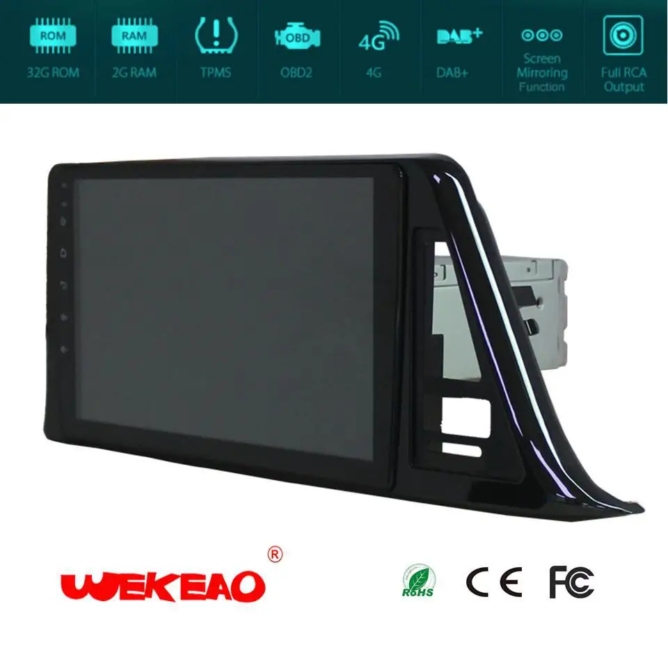 Wekeao 10 2 &quotCar gps мультимедийный плеер для Toyota CHR с стерео аудио Play Поддержка Bluetooth WI FI