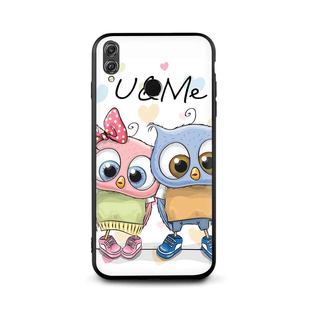 B3 С милой совой мягкий TPU чехол для huawei Honor 10 8 9 Lite 6A 7A Pro 7c 7x 8c 8x Nova 3 3i Y5 Y9 Y6 Y7 Prime - Цвет: B3