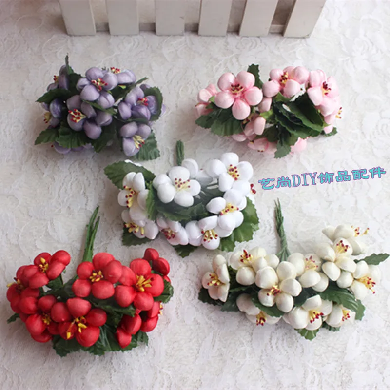 10 шт./лот миниатюрные шелковые искусственные розы букет скрапбукинг цветок