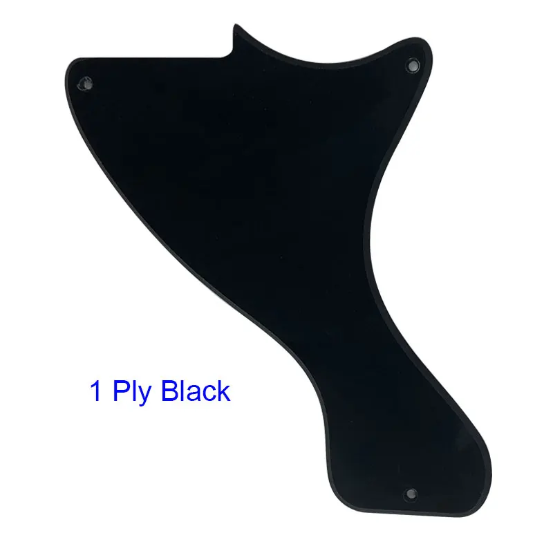 1Ply Black Pleroo пользовательские гитарные части-для US JR LP Les Paul Junior гитарные накладки для царапин пластины, Многоцветный выбор - Цвет: 1Ply Black