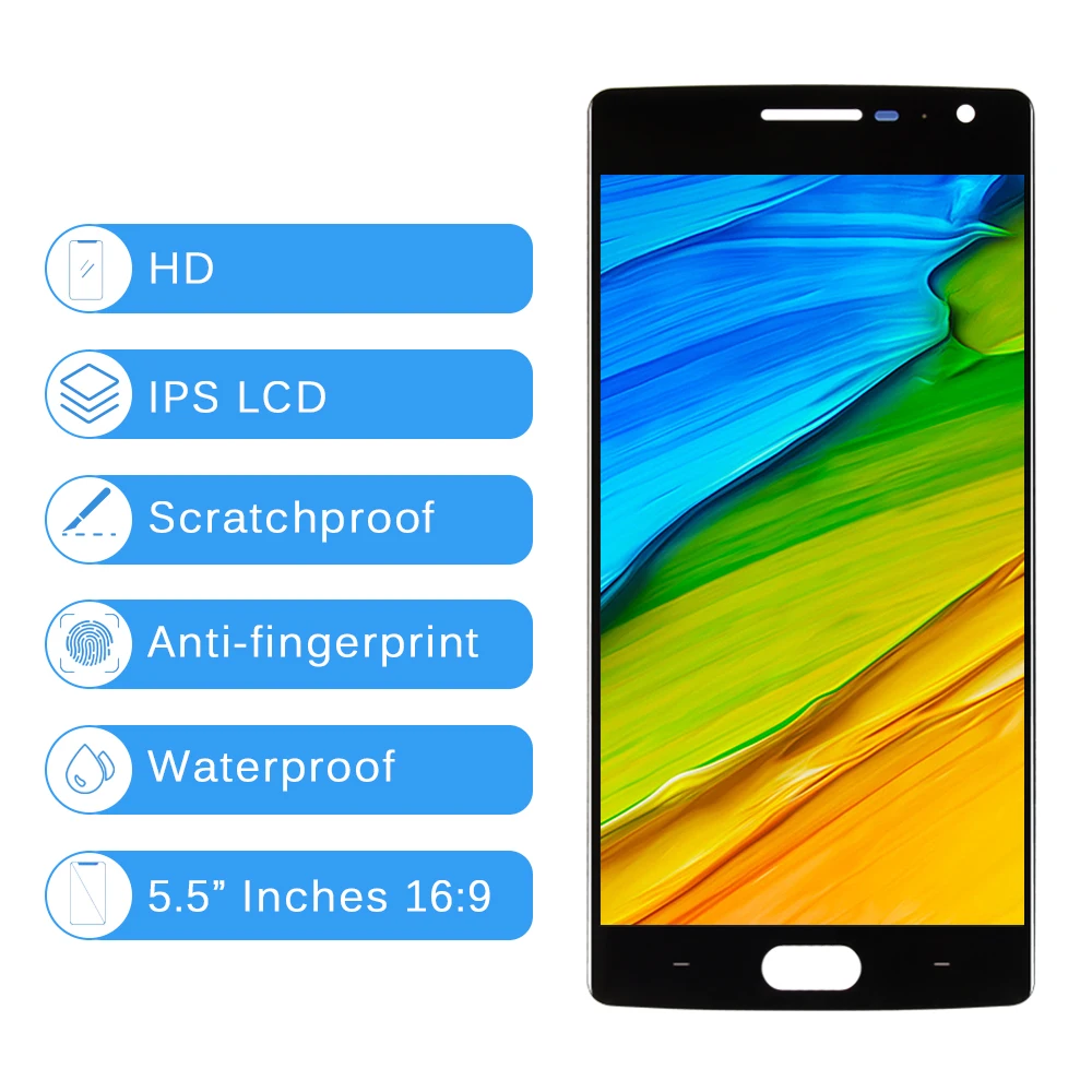 Srjtek 5 ''для Oneplus 2 ЖК-дисплей сенсорный дигитайзер для One Plus экран 1 + два A2001 A2003