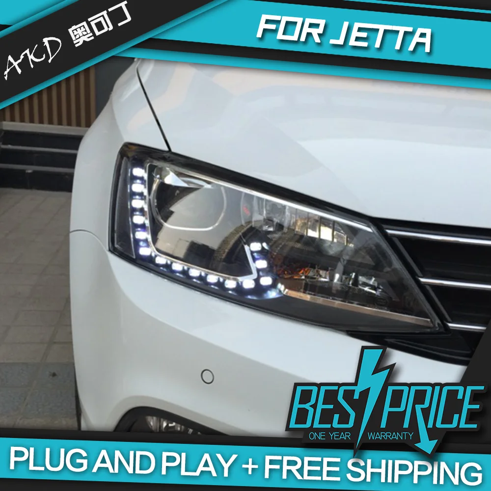 Автомобильный Стайлинг для VW Jetta MK6 фары 2012 2018 светодиодный задний фонарь DRL