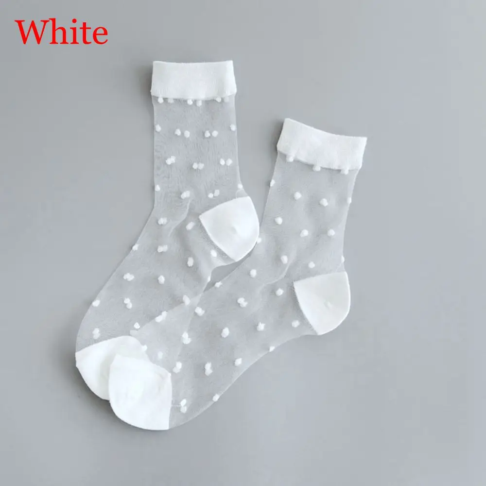 white 1 пара невидимые женские носки повседневные дышащие прозрачные сетчатые носки женские милые сексуальные короткие носки для отдыха - Цвет: white