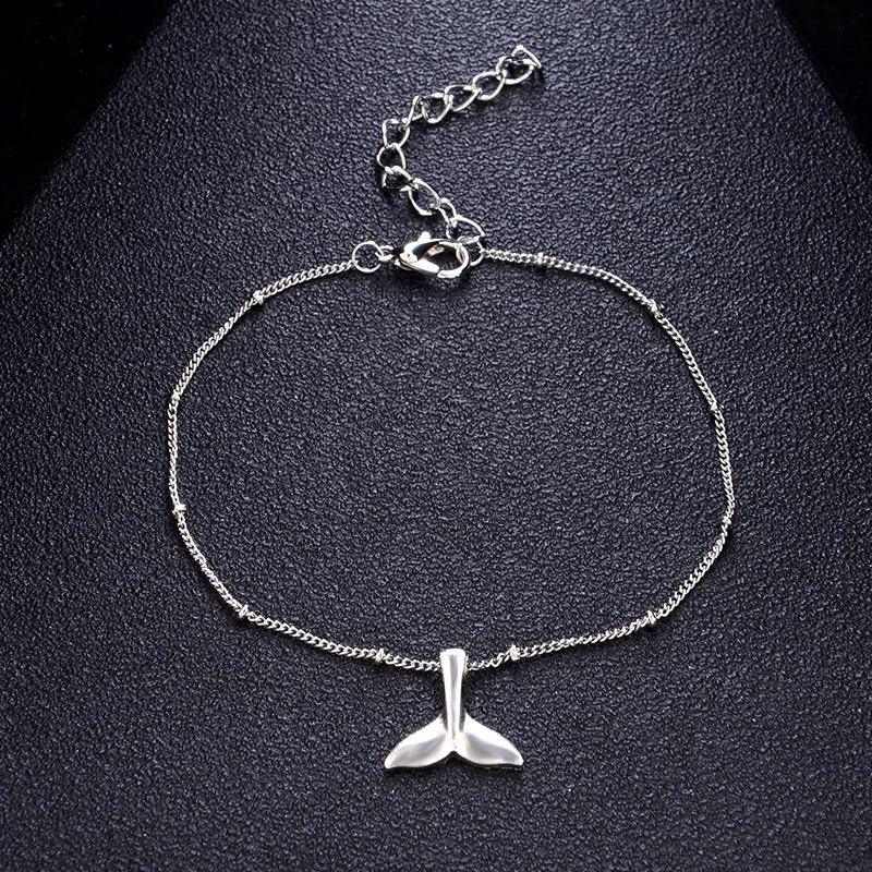 Bohemian Ethnic Mermaid Fish Tail Anklets for Women Simple Wave Chain Multilayer Ankle Bracelet Charm Foot Jewelry | Украшения и
