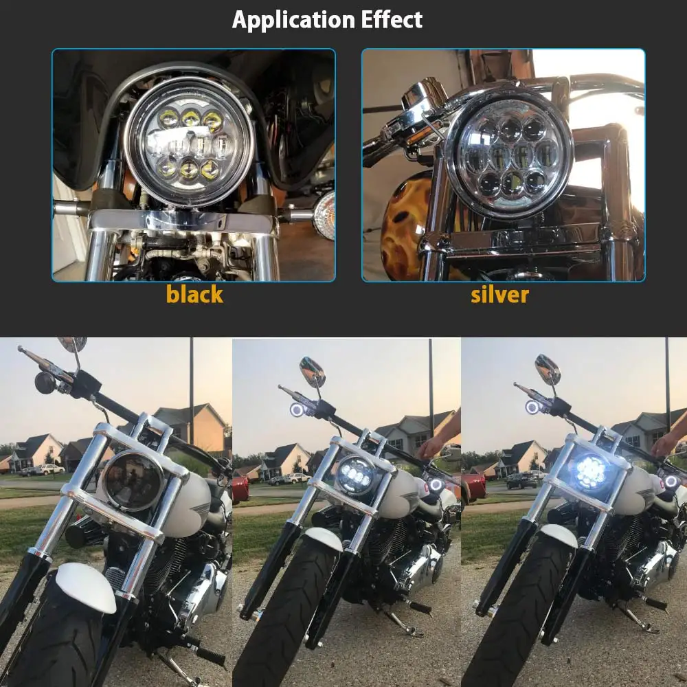 Мотоцикл 5-3/4 5 75 светодиодный задний фонарь для 883 sportster тройной low rider wide glide