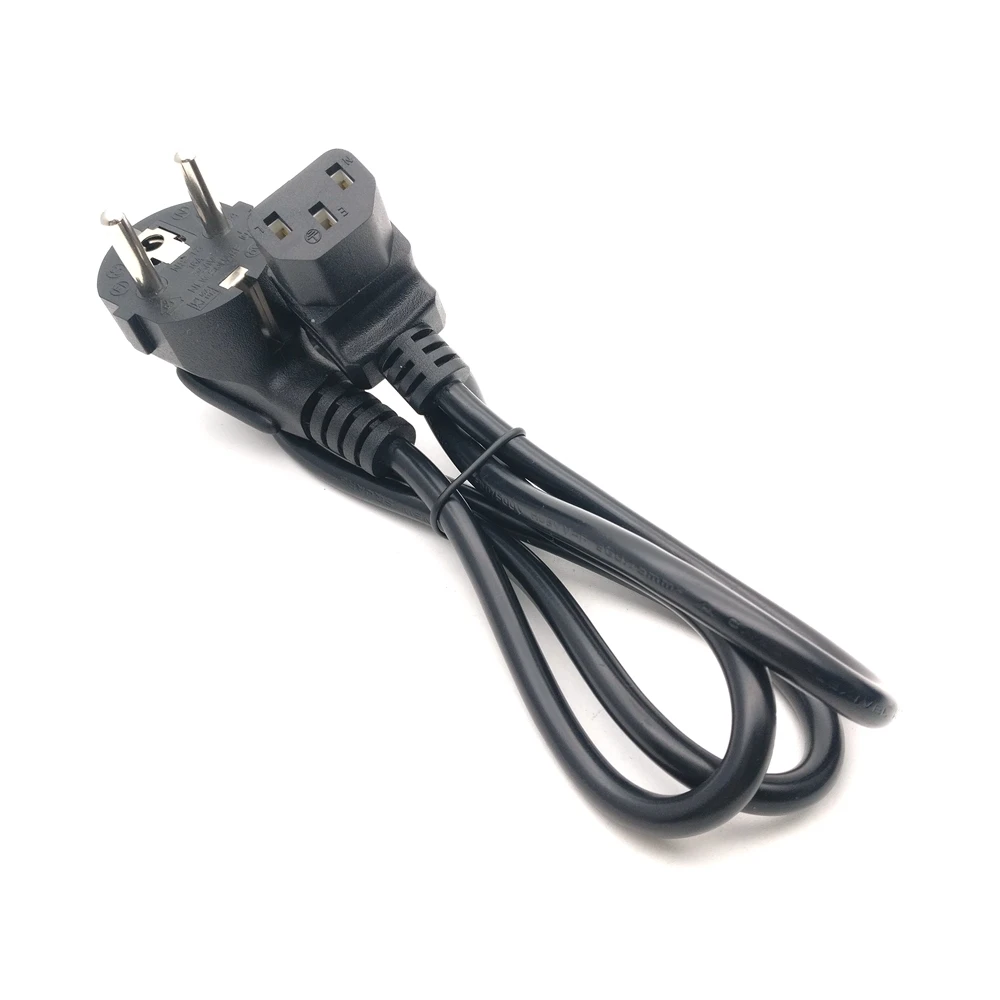 ЕС PDU UPS шнур питания переменного тока, Европейский 3Pin штекер для IEC 320 C13 вверх/вниз Угловой кабель адаптера питания для настенного крепления тв