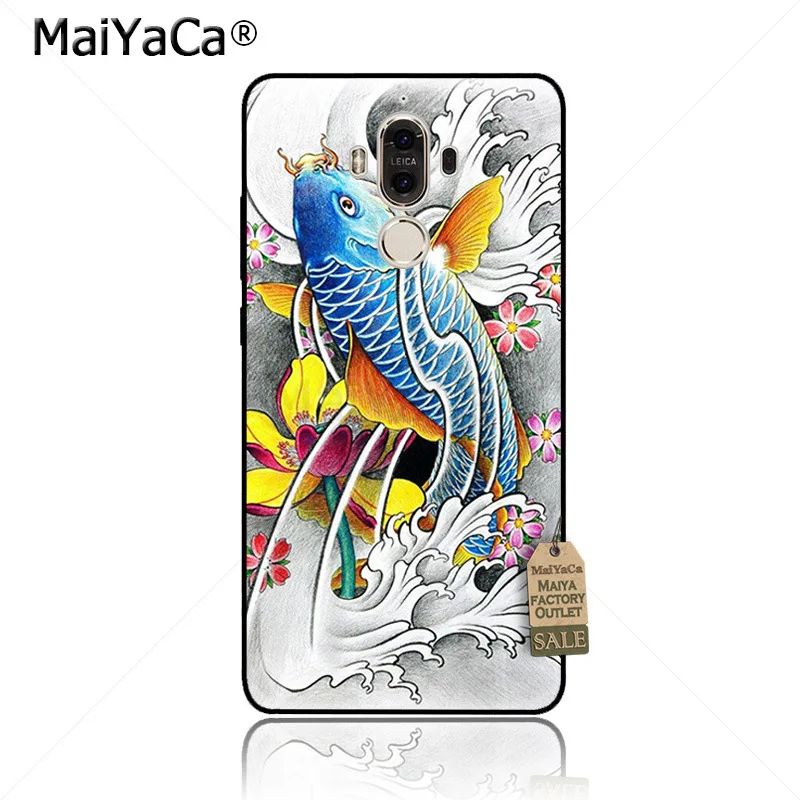 MaiYaCa японская Татуировка Koi Fish Новинка Fundas чехол для телефона Huawei mate 9 p9 p10plus mate9 10