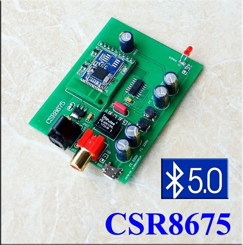 Hifi Домашнее аудио CSR8675 Bluetooth 5,0 прием ЦАП усилитель коаксиальный Оптический волоконный выход цифровой интерфейс