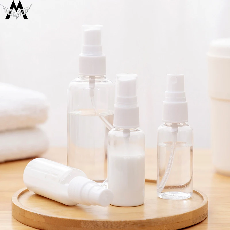 Transparent Empty Spray Bottles 30/50/100ml Plastic Mini Refillable Container Empty Cosmetic Containers Fine Mist Spray Bottle