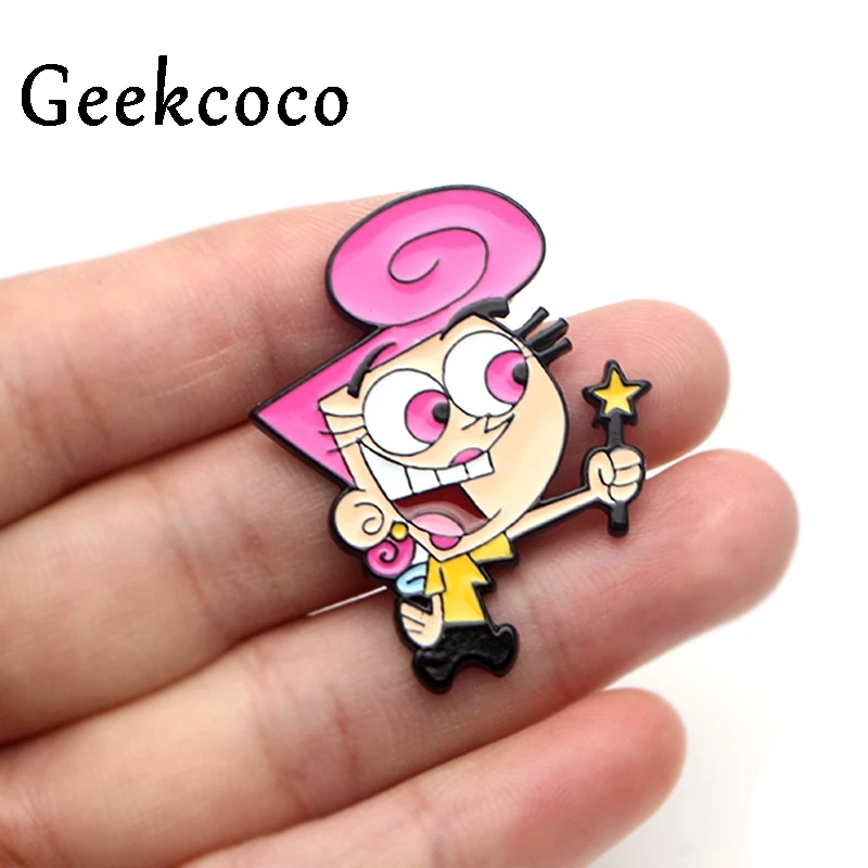Довольно оддродителей мультфильм эмаль Pin подарок Ювелирная Сумка Одежда Рубашка рюкзак брошь со знаком отличия Значки украшения J0403