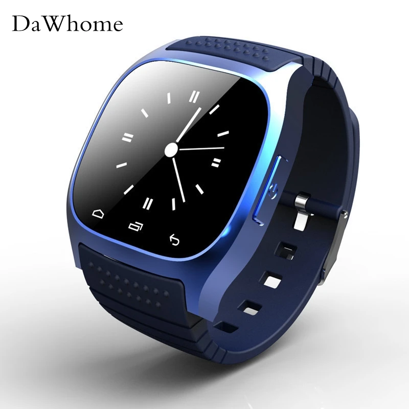 

Смарт-часы M26 Спортивные Bluetooth Смарт-часы Роскошные наручные часы с циферблатом SMS напоминание шагомер для Samsung LG HTC IOS Android