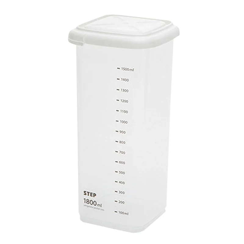 1800ml WBBOOMING, 5 разных емкостей, пластиковые герметичные банки, коробка для хранения, прозрачная пищевая канистра, сохраняющая свежесть, прозрачный контейнер - Цвет: 1800ml