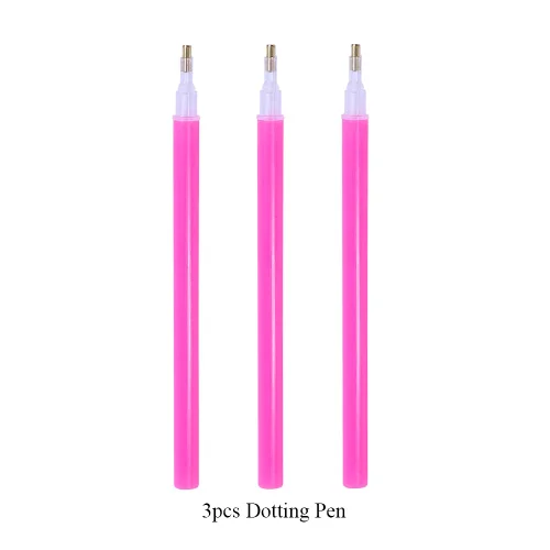 3pcs Diamond Pen 1 Набор украшений для дизайна ногтей коробки для хранения+ стразы, ручка для раскрашивания+ наклейка для пасты, аксессуары для самостоятельного маникюра TR992 - Цвет: 3pcs Diamond Pen
