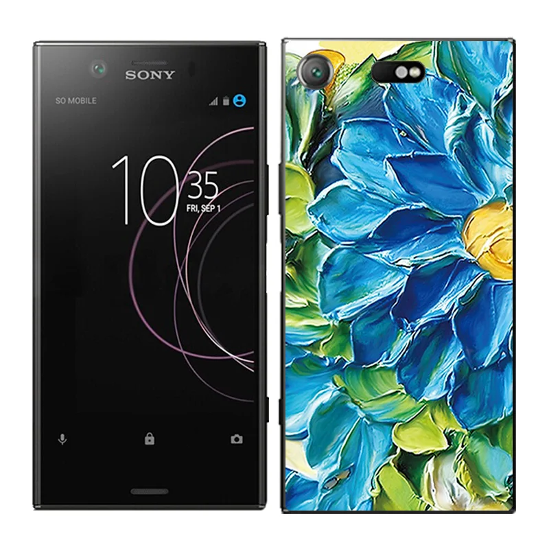 Чехол для телефона s для sony Xperia XZ1 Compact, чехол, задняя крышка с масляной росписью, Fundas, Мягкий Силиконовый ТПУ чехол, ультра тонкие чехлы - Цвет: 03