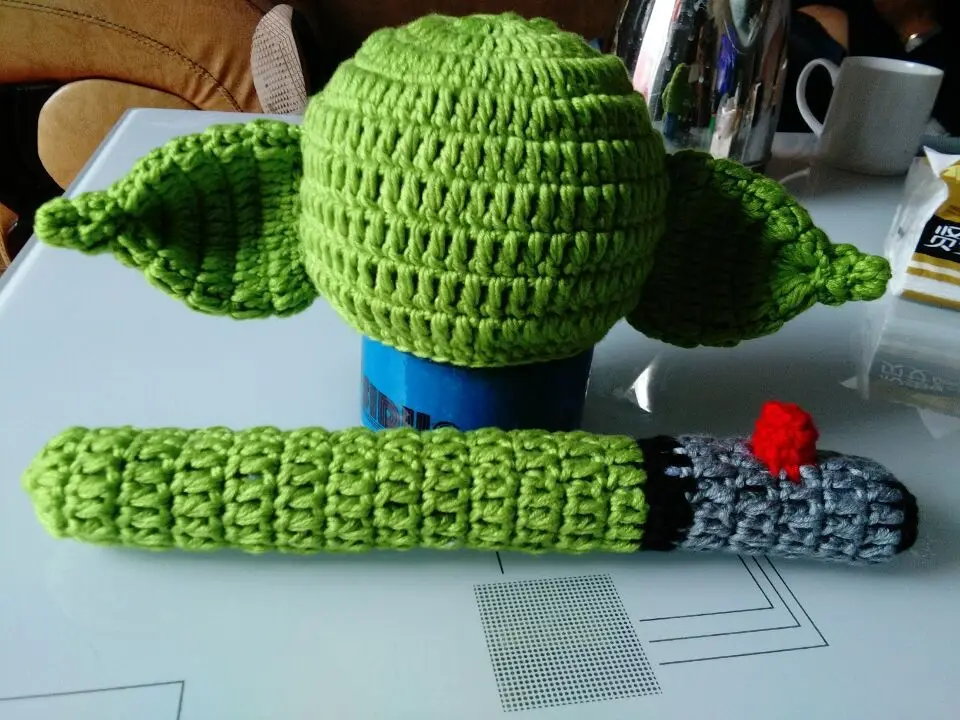 Реквизит для фотосессии новорожденных костюм шляпа + брюки палочка зеленый