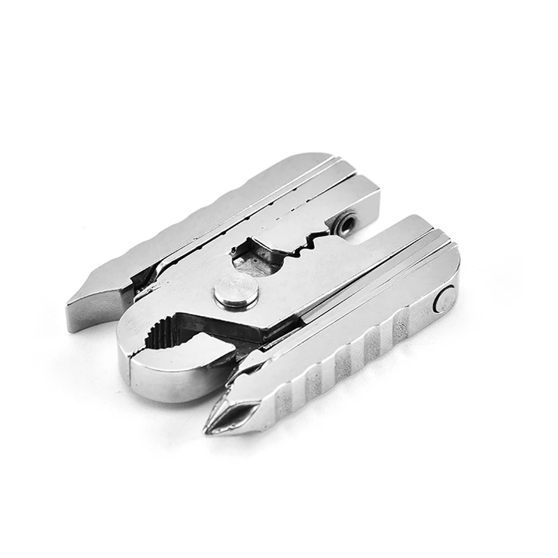 Multifunctional Outdoor Tool Edc Equipped With Stainless Steel Mini Clamp Key Buckle Mobile Phone Card Digital Screwdriver | Инструменты