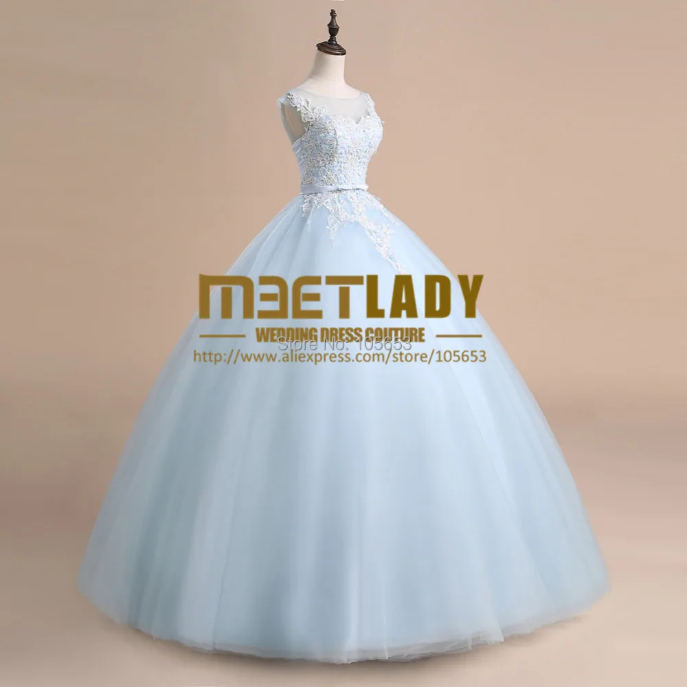 Leeymon бальное платье совок длинные кружева Quinceanera синий дешевые плюс размер платья