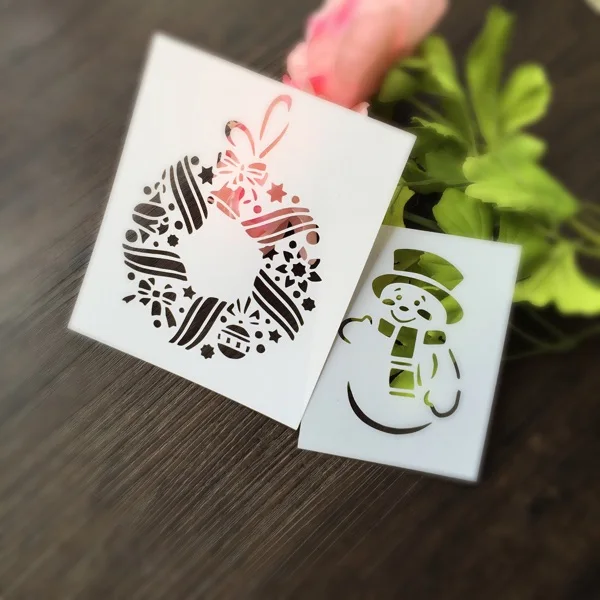 Рождественский венок снеговика 2 шт. инструмент для скрапбукинга карточка альбом