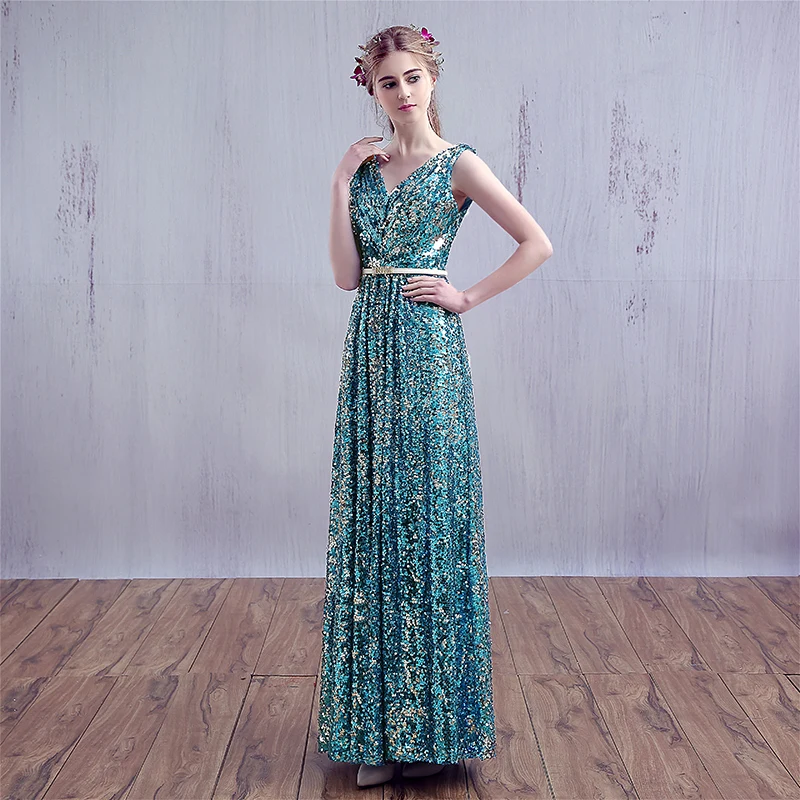 Красочные Роскошные Длинные вечерние платья из Саудовской Аравии Vinter с