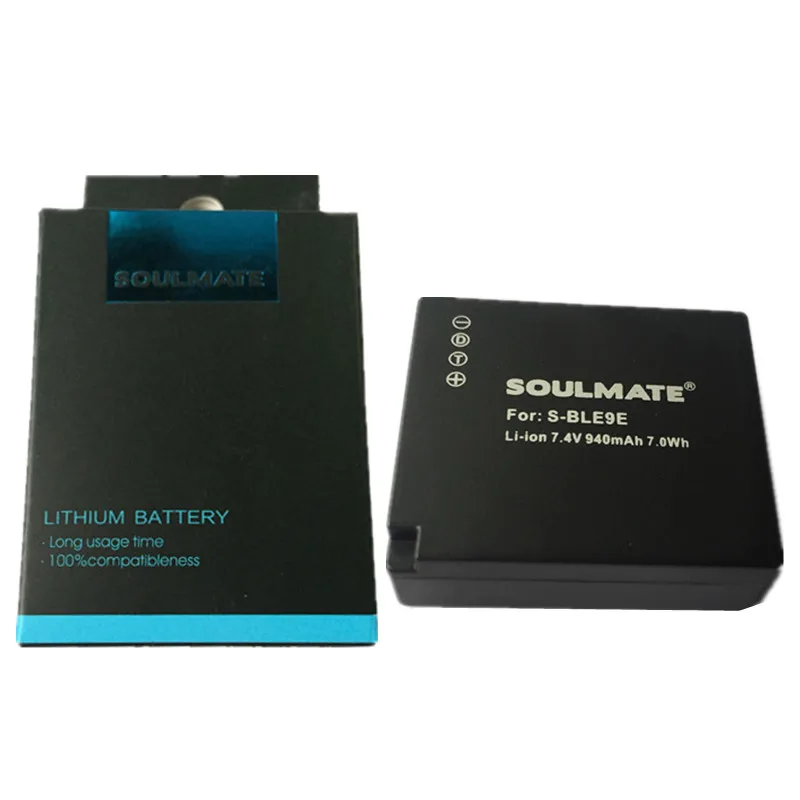 SOULMATE DMW-BLG10 комплект литиевых батарей BLG10E цифровой Камера Батарея BLE9E G10PP для цифрового фотоаппарата Panasonic Lumix DMC GF6 GX7 GF3 GF5