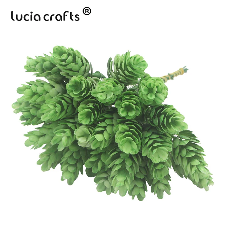 Lucia crafts 30 голов/Букет имитация сосновой травы для фруктов пластиковые