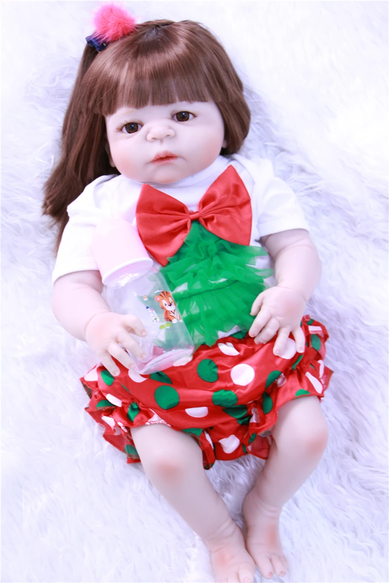 Кукла реборн DollMai 22 дюйма полностью силиконовая|silicone reborn babies|silicone rebornreborn baby doll |