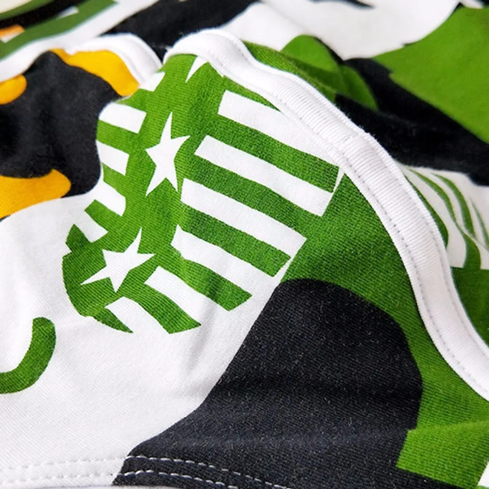 Модное сексуальное нижнее белье для мужчин с принтом боксеры Homme мужские дышащие