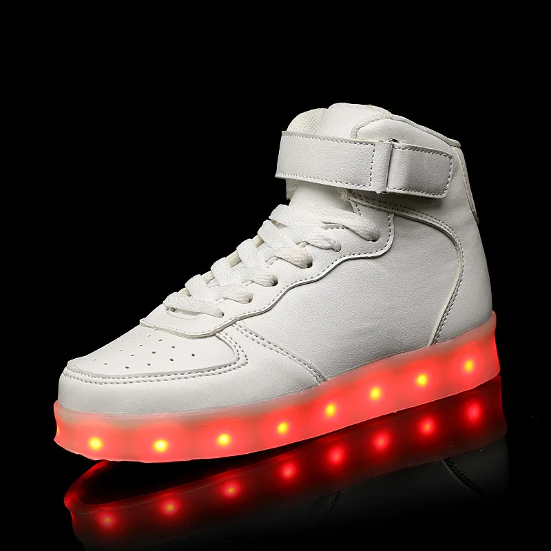 My Hero Academia Izuku Midoriya Led Cosplay Shoes Luminous Neon Basket Casual High Glowing With Usb Charge Light Up | Тематическая