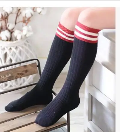 Весенне осенние детские дышащие полосатые гольфы|children socks|socks boysgirls knee socks |