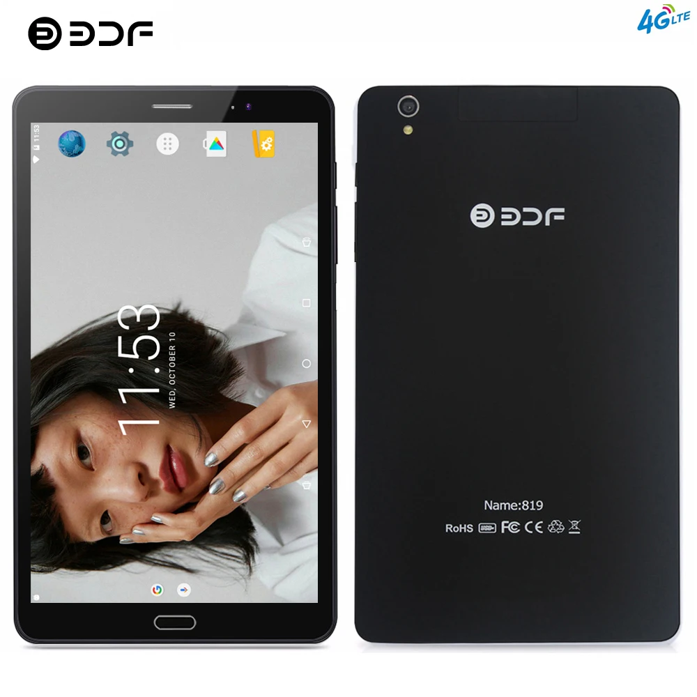 BDF планшет 8 дюймов 2.5D экран Android 7,0 планшетный ПК 4 ГБ/64 Гб 4G LTE телефон планшет две sim-карты 1920*1200 ips ПК планшет 7 8 9 10