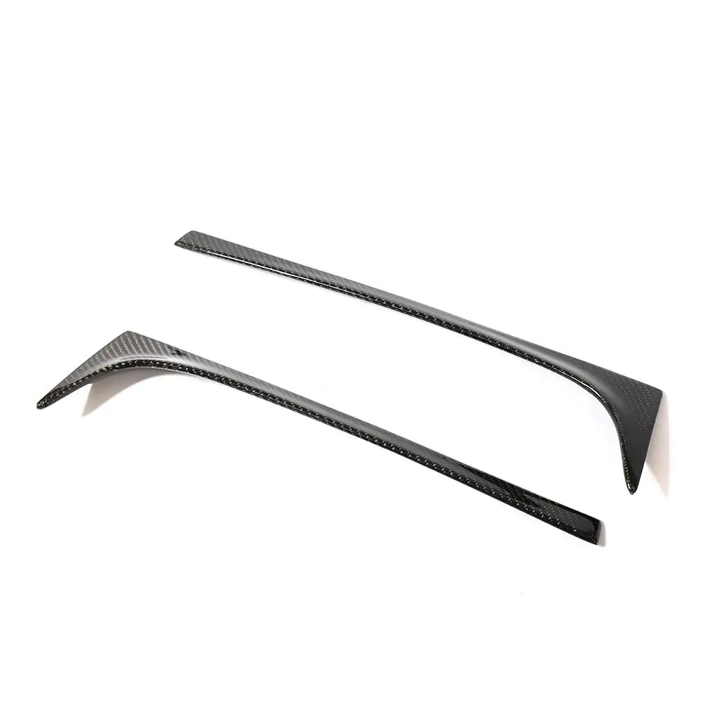 Аксессуары блеск из углеродного волокна/АБС пластика черный боковой спойлер для