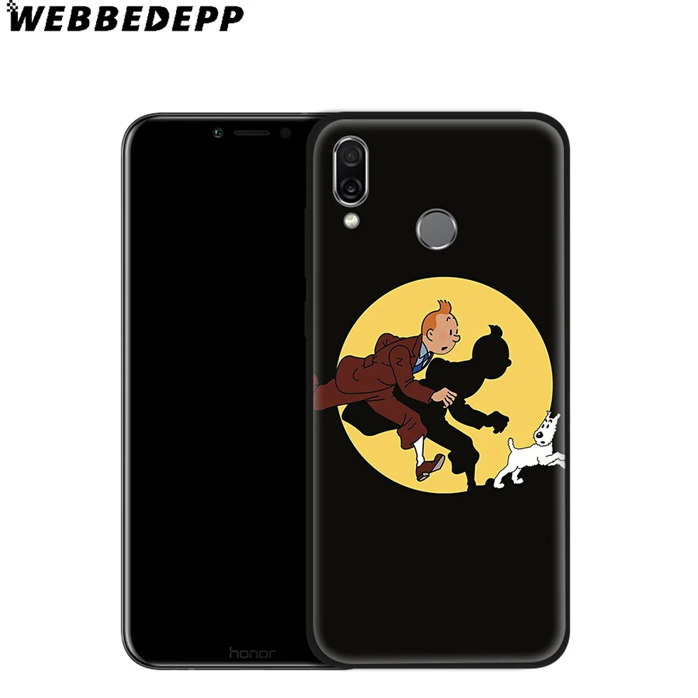 Мягкий чехол Adventures of Tintin для Huawei P8 P9 P10 P20 P30 Lite Pro P Smart Z Plus 2019 Y6 Prime 2018 2017 Mini |