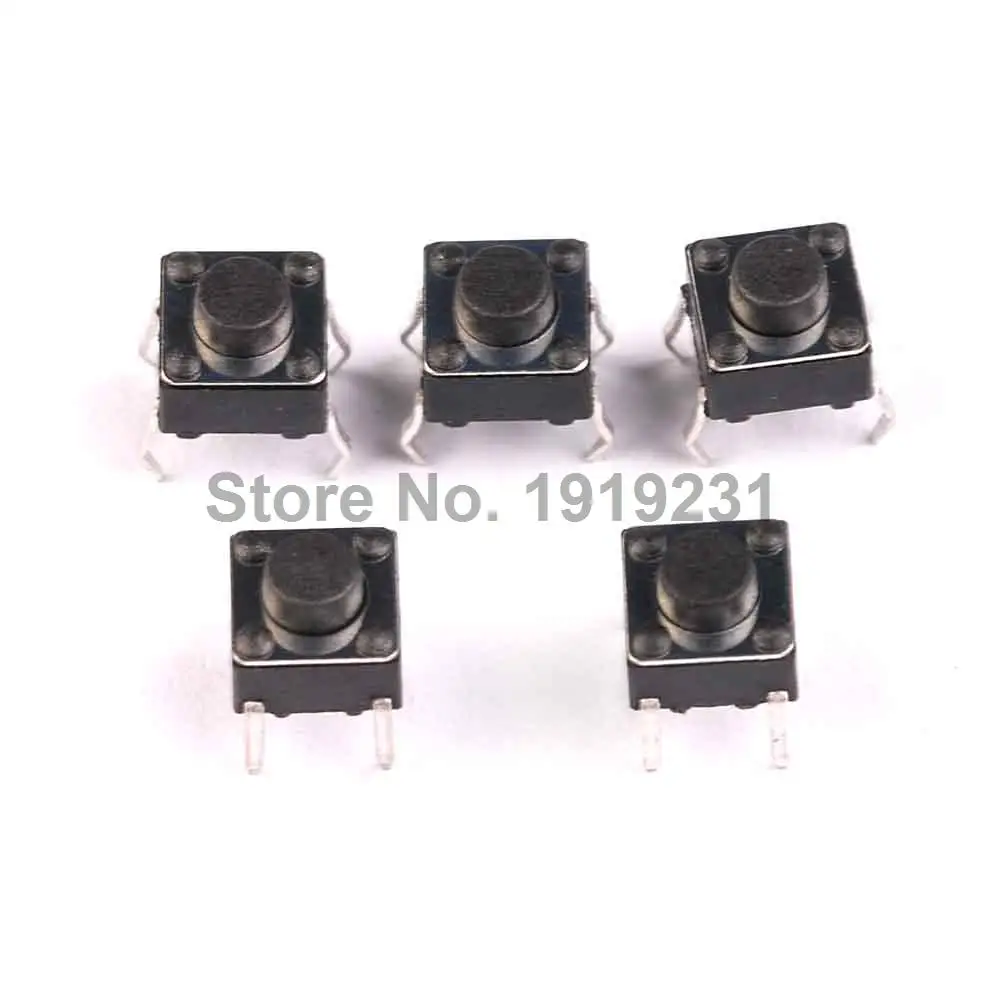 Тактовый выключатель 6 х6х5 мм микропереключатель горизонтальный латунный