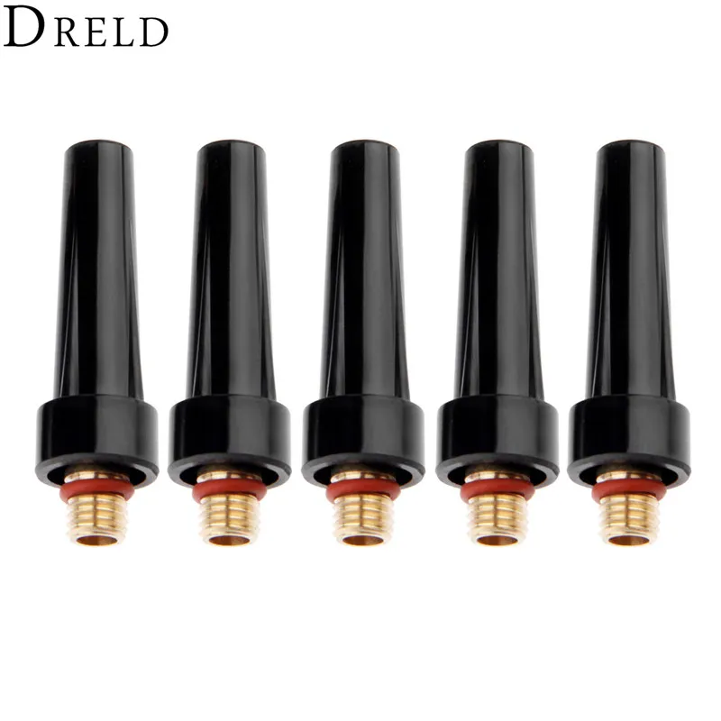 

DRELD 5pcs TIG Welding 41V35 Medium Back Caps Fit for WP-9 WP-20 WP-25 TIG Welding Torches Cutting Consumable Parts 5pk