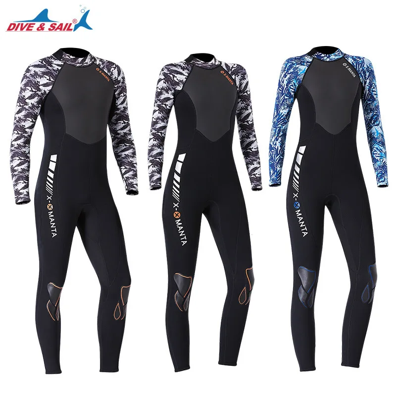 

Men Women 3mm Neoprene+Shark Skin+Lycra Full Body Back Zipper Wetsuits Diving Suits High Elastic Swimwear UPF50+ Brand NEW