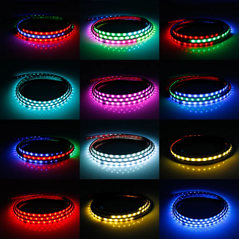 OKEEN водонепроницаемый гибкий автомобильный багажник RGB Светодиодная лента 24 в