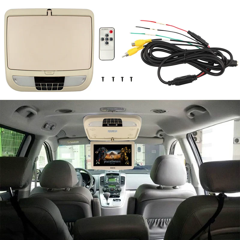 Автомобильный ЖК монитор с откидным TFT экраном 10 дюймов автомобильный креплением