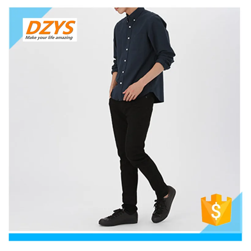 

DZYS-JF Men's Cotton Washed Thin Casual Oxford Button Shirt